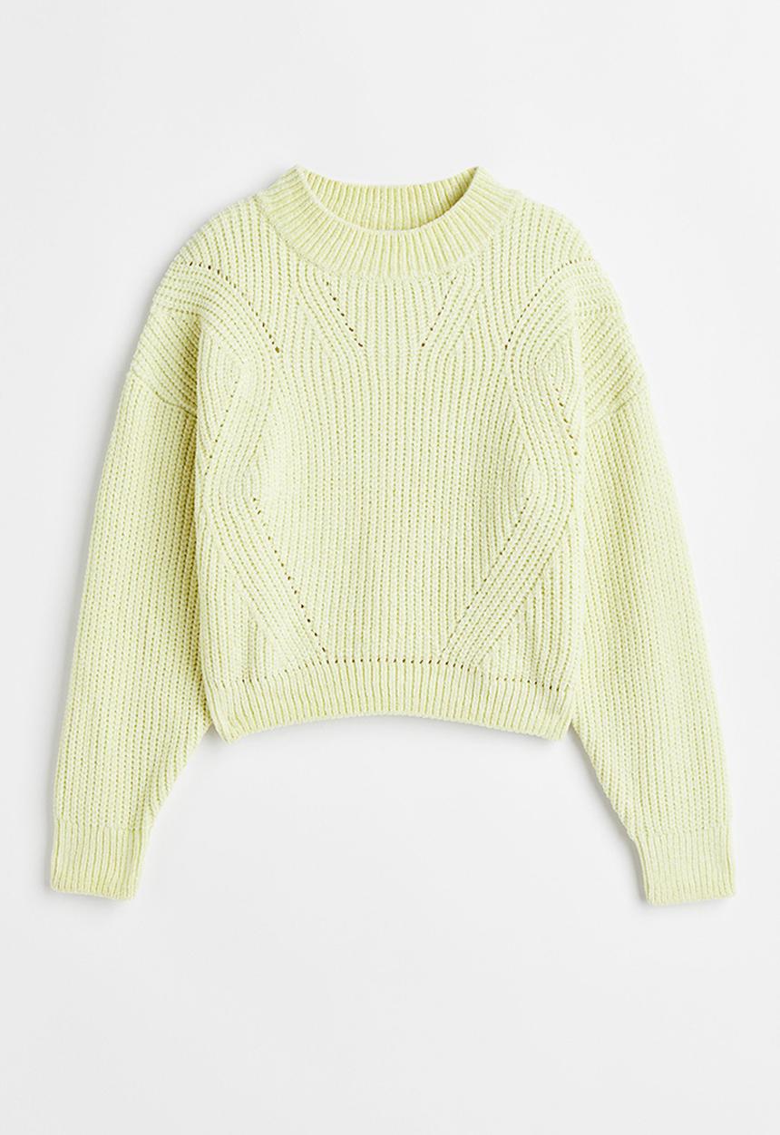 H&M - Knitted jumper - light green