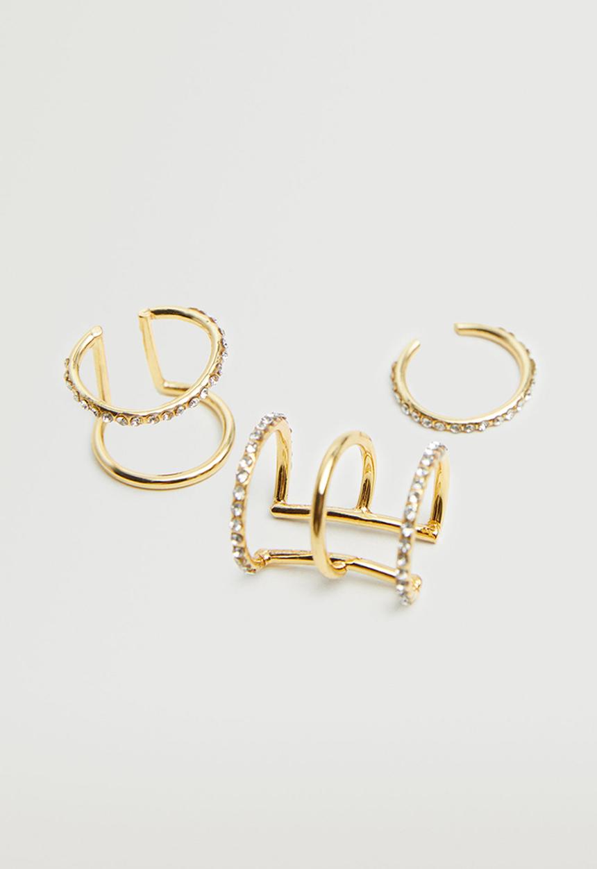 MANGO - Earrings pasiflor - gold