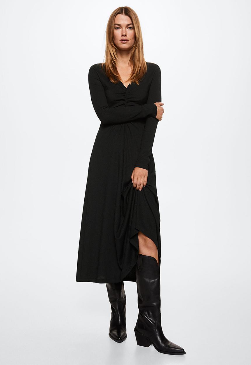 MANGO - Dress duna - black