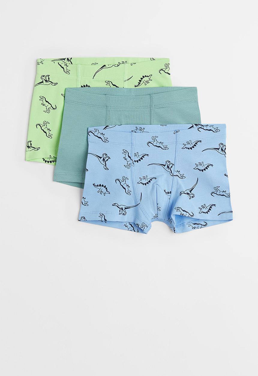 H&M - 3 Pack boxer shorts - blue & green