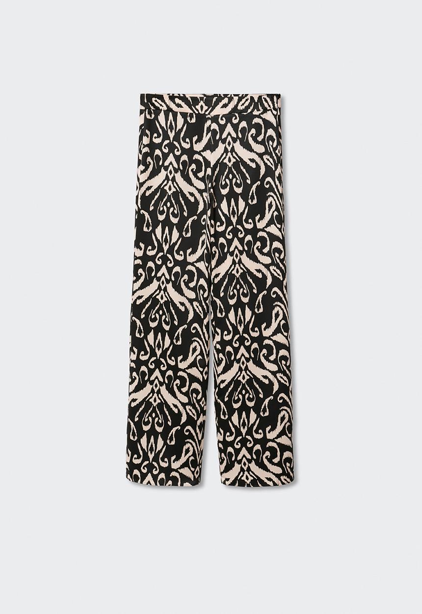 MANGO - Trousers blacky - black