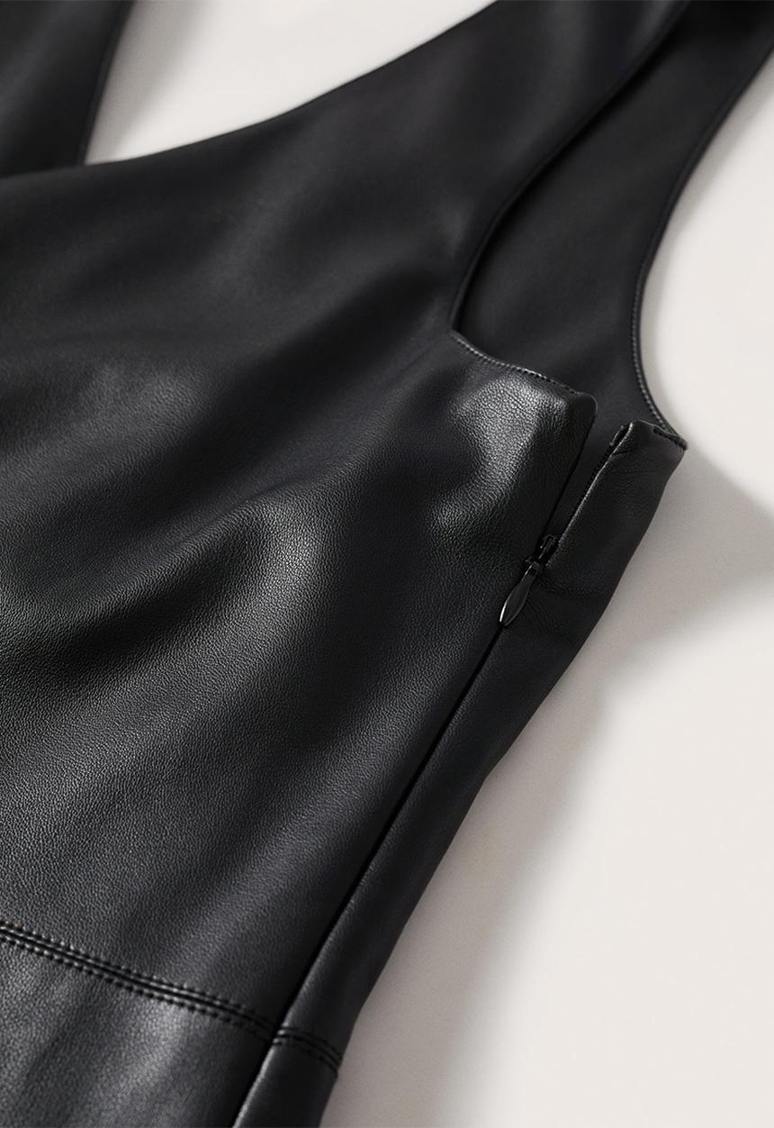 MANGO - Dungaree dress sixties - black