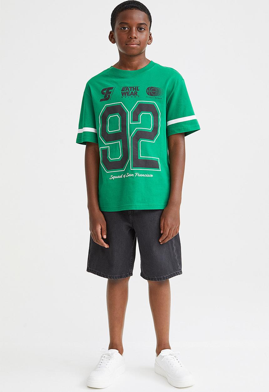 H&M - Cotton T-shirt - green/san francisco