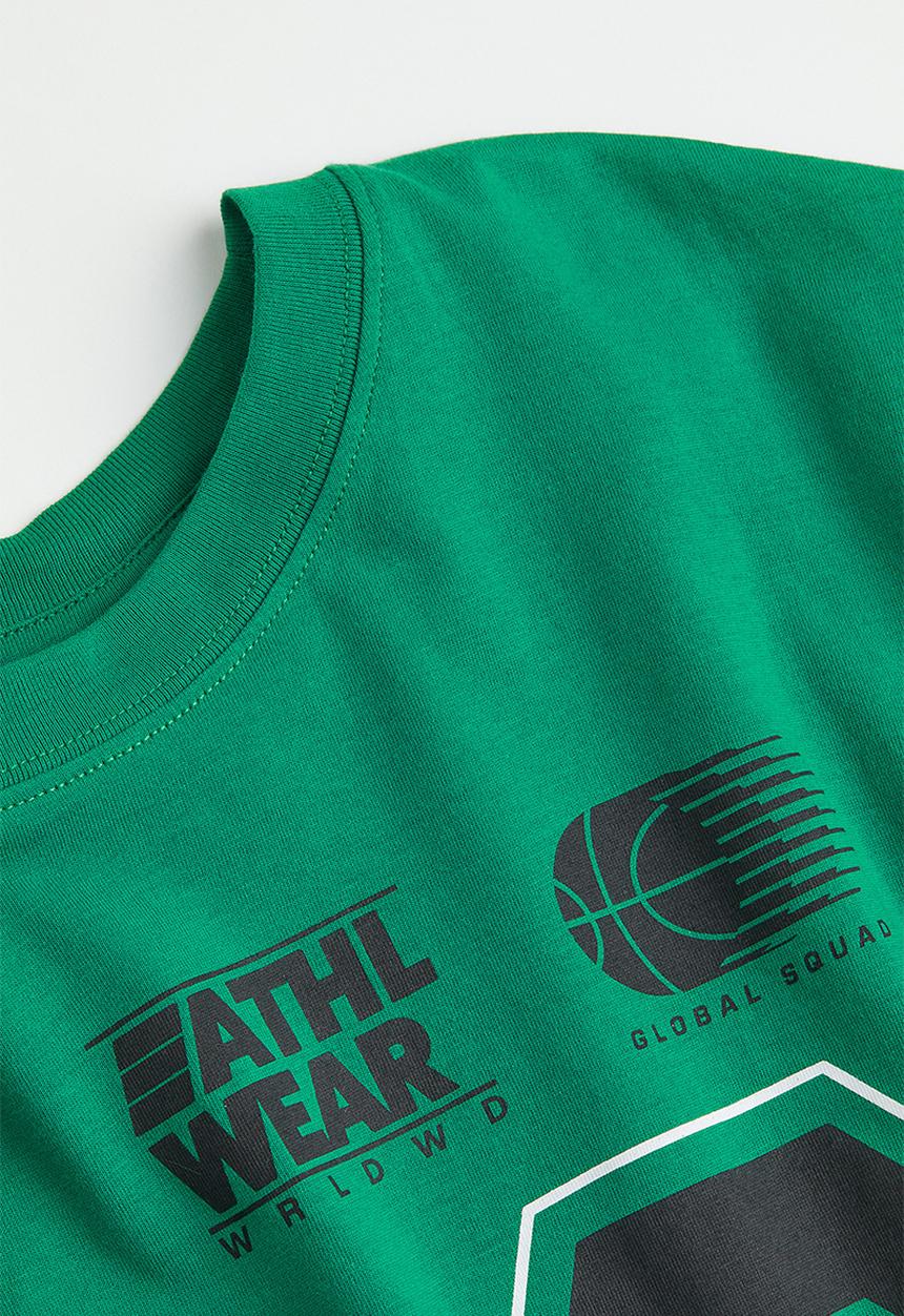 H&M - Cotton T-shirt - green/san francisco