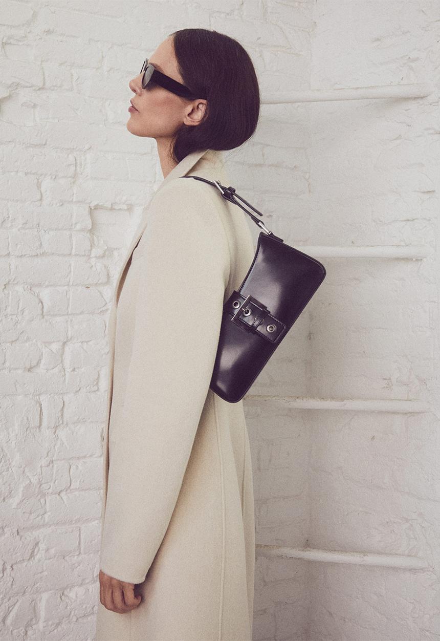 MANGO - Bagm--buckle - black