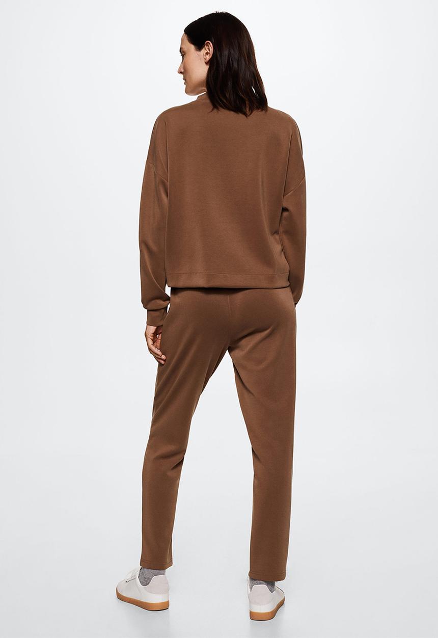 MANGO - Trousers neo - brown