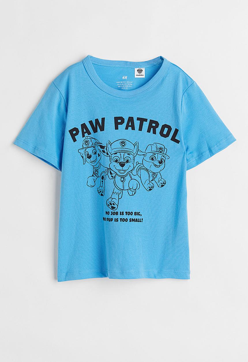 H&M - Printed T-shirt - blue/paw patrol
