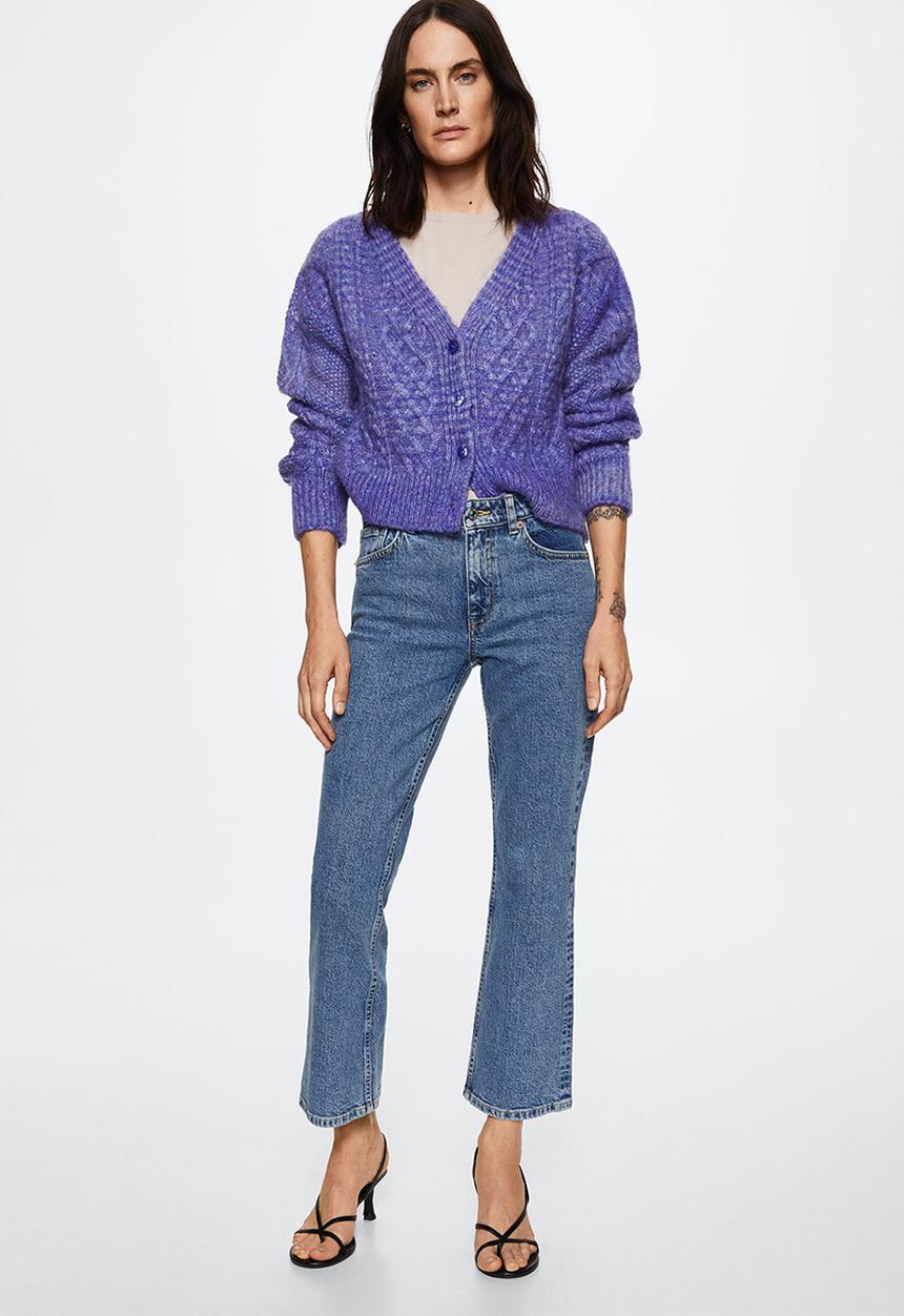 MANGO - Cardigan narciso - light pastel purple