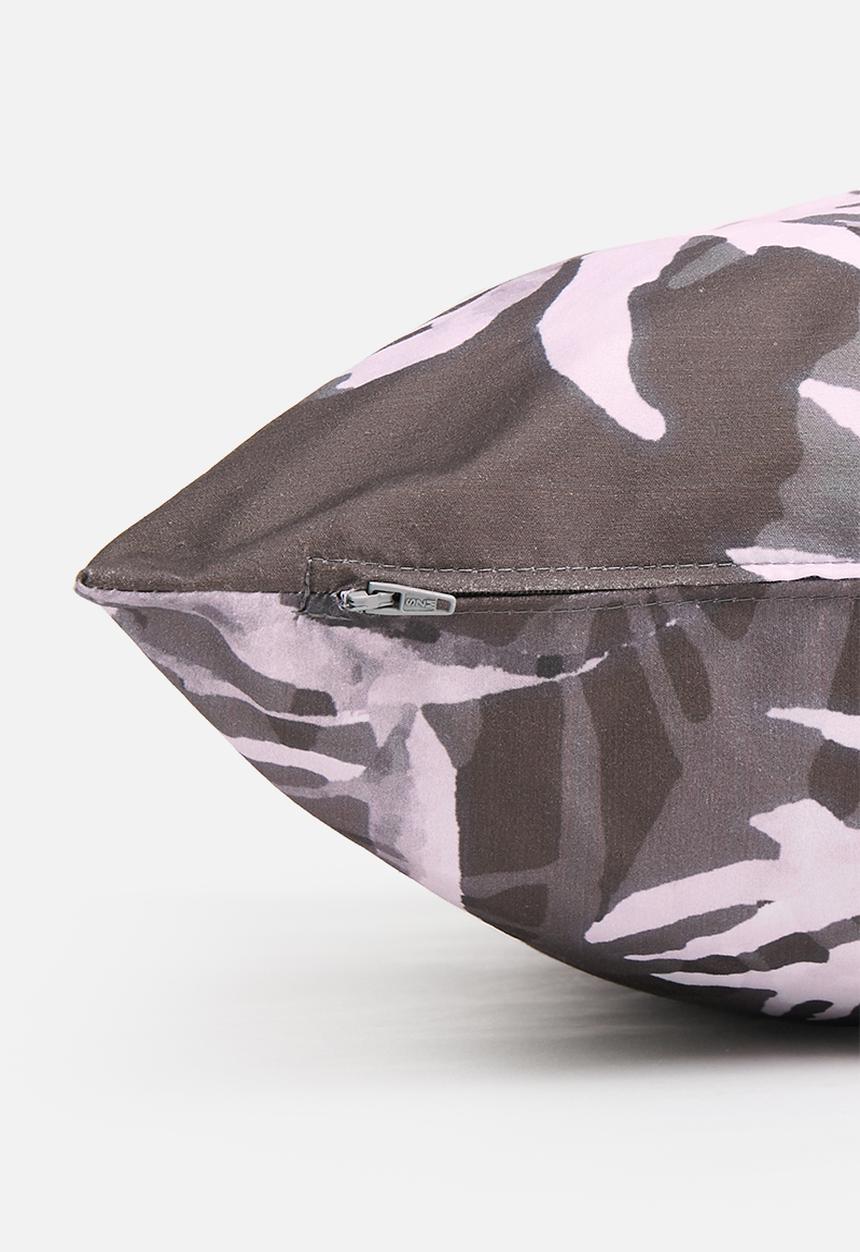 Sixth Floor - Sandra cushion cover  - white & grey 