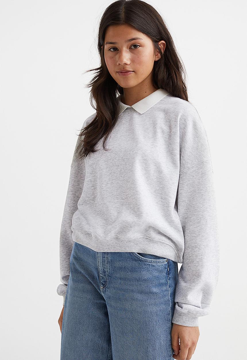 H&M - Oversized sweatshirt - grey marl