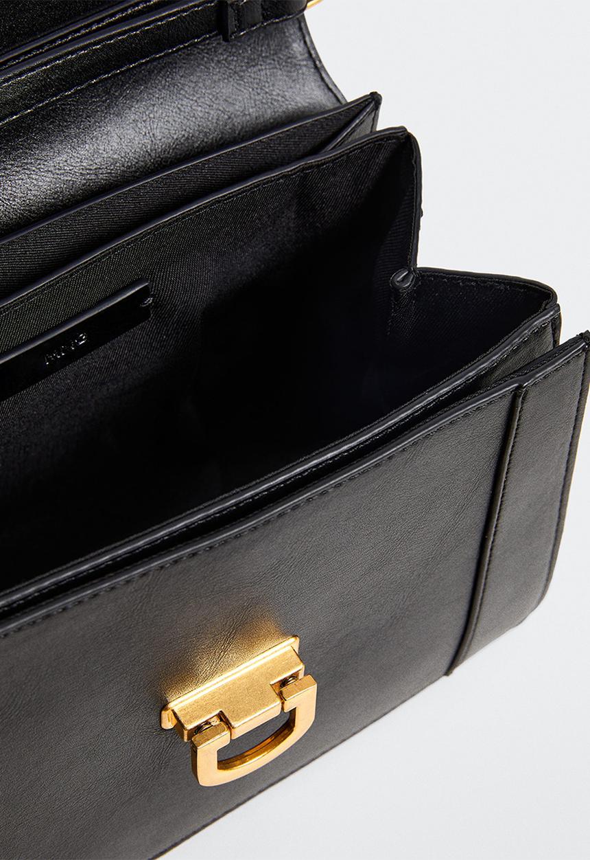 MANGO - Long strap bag - black