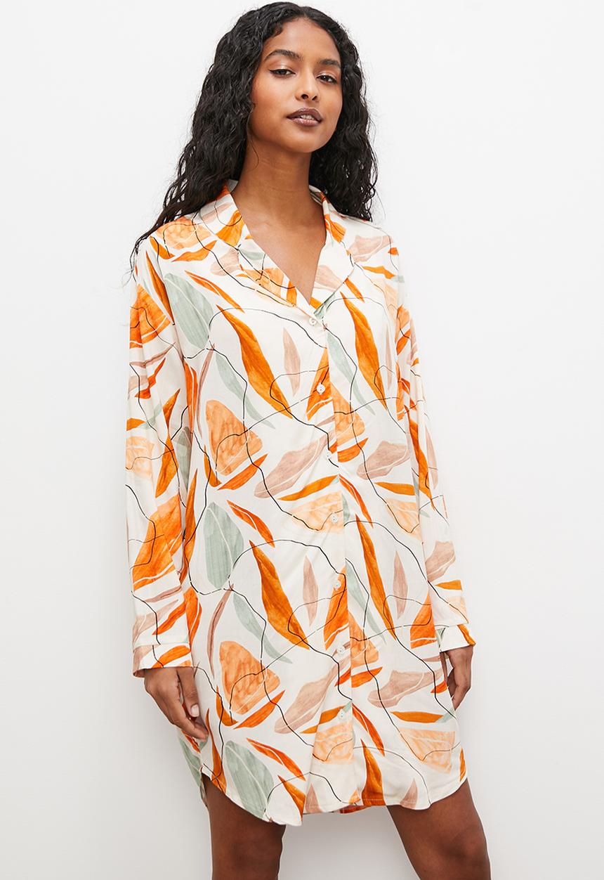 Superbalist - Sleep shirt - abstract foliage