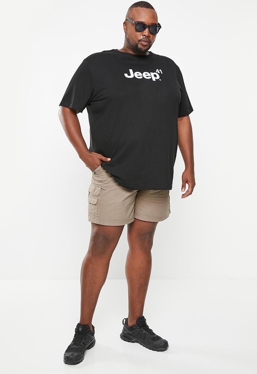 JEEP - Plus fixed waistband mountain man short - elm bark