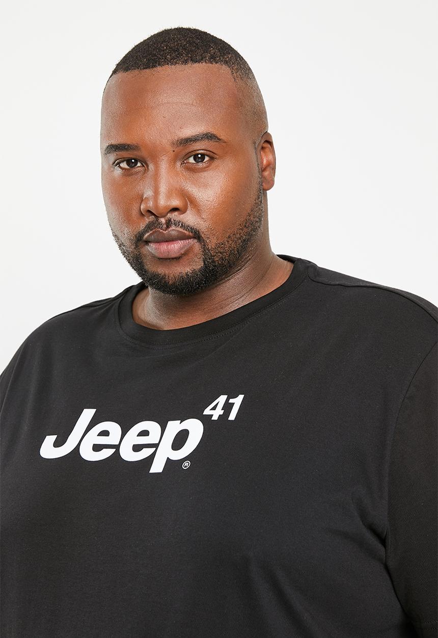 JEEP - Plus jeep 41 logo print tee - black