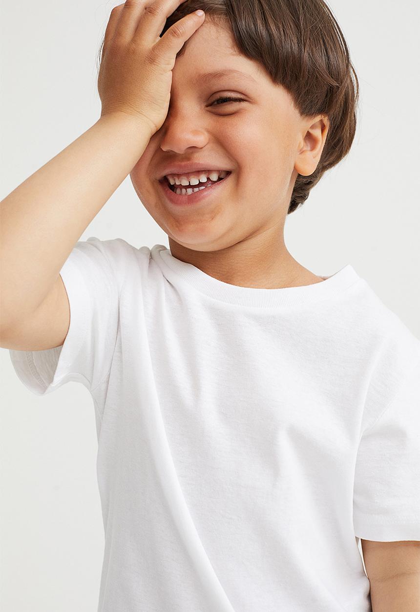 H&M - Cotton T-shirt - white