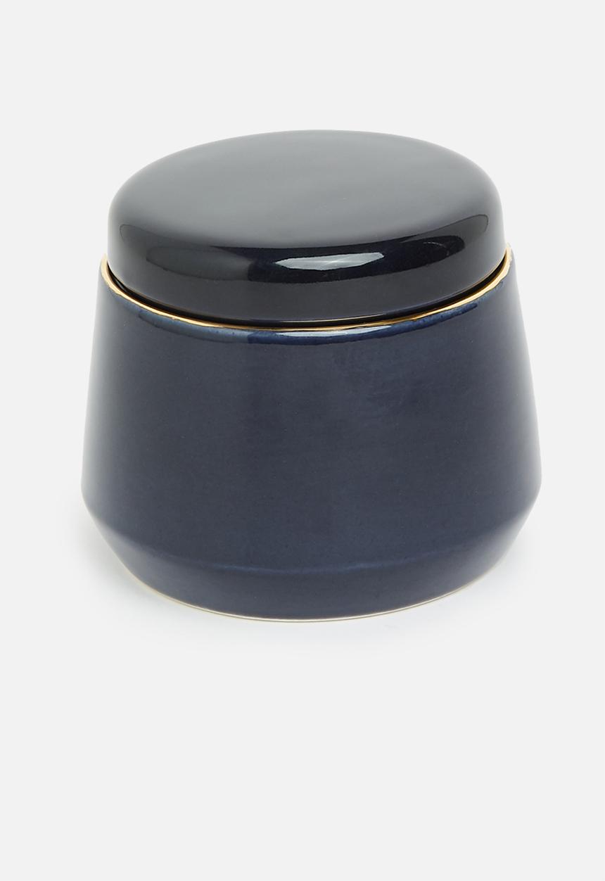 Urchin Art - Keston sugar pot and creamer  - midnight blue