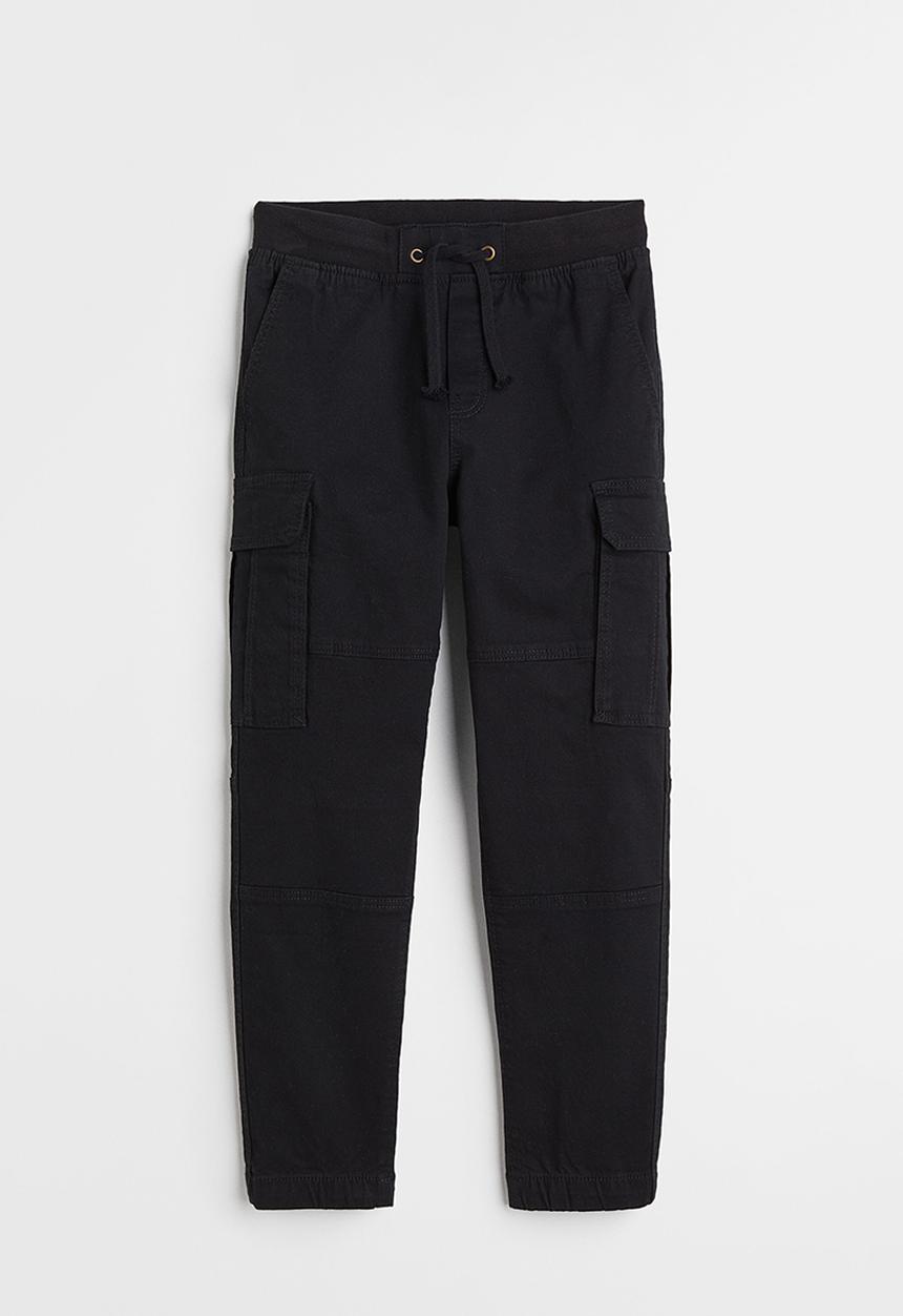 H&M - Cargo trousers - black