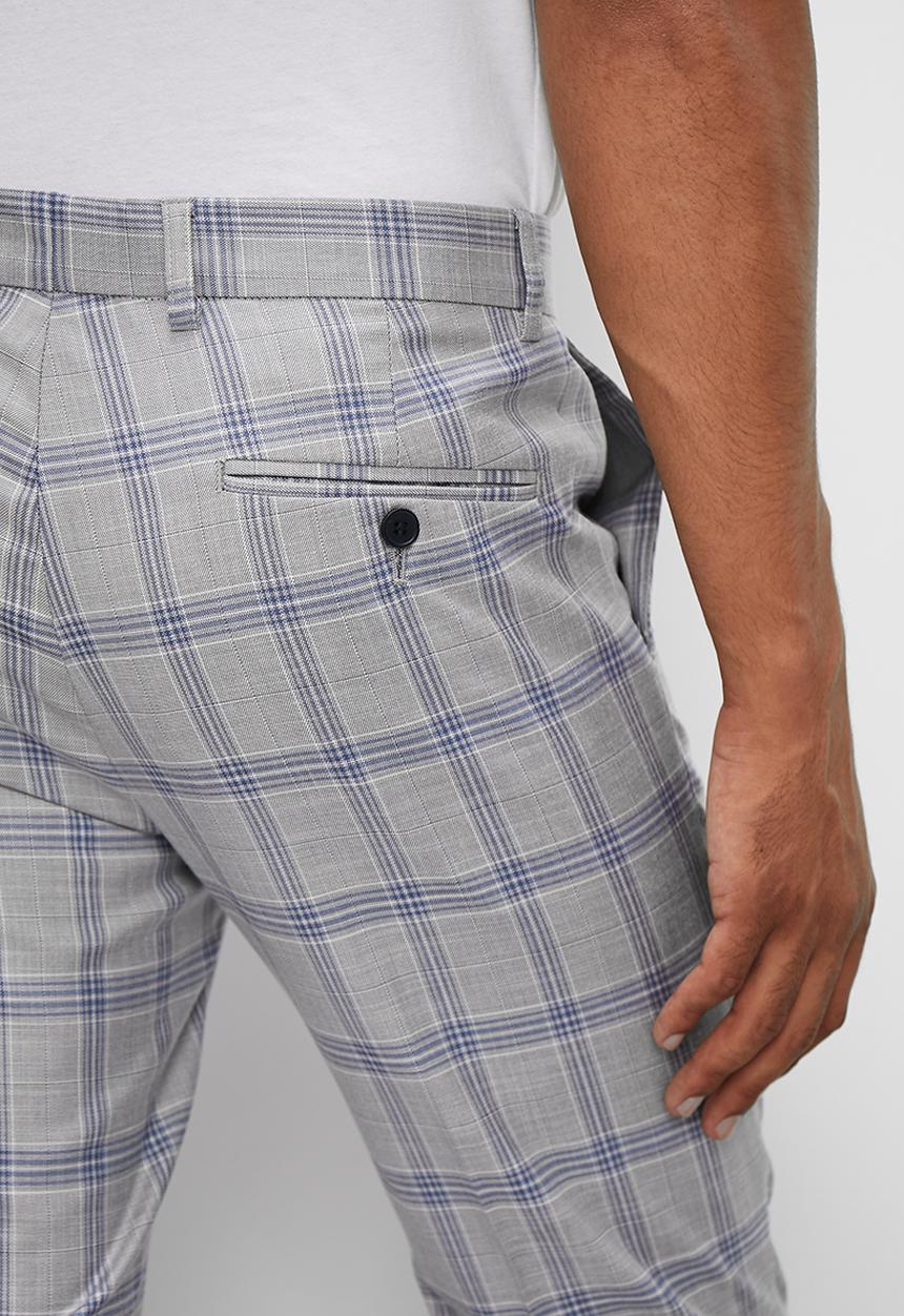 Superbalist - Soho slim fit trouser - grey check