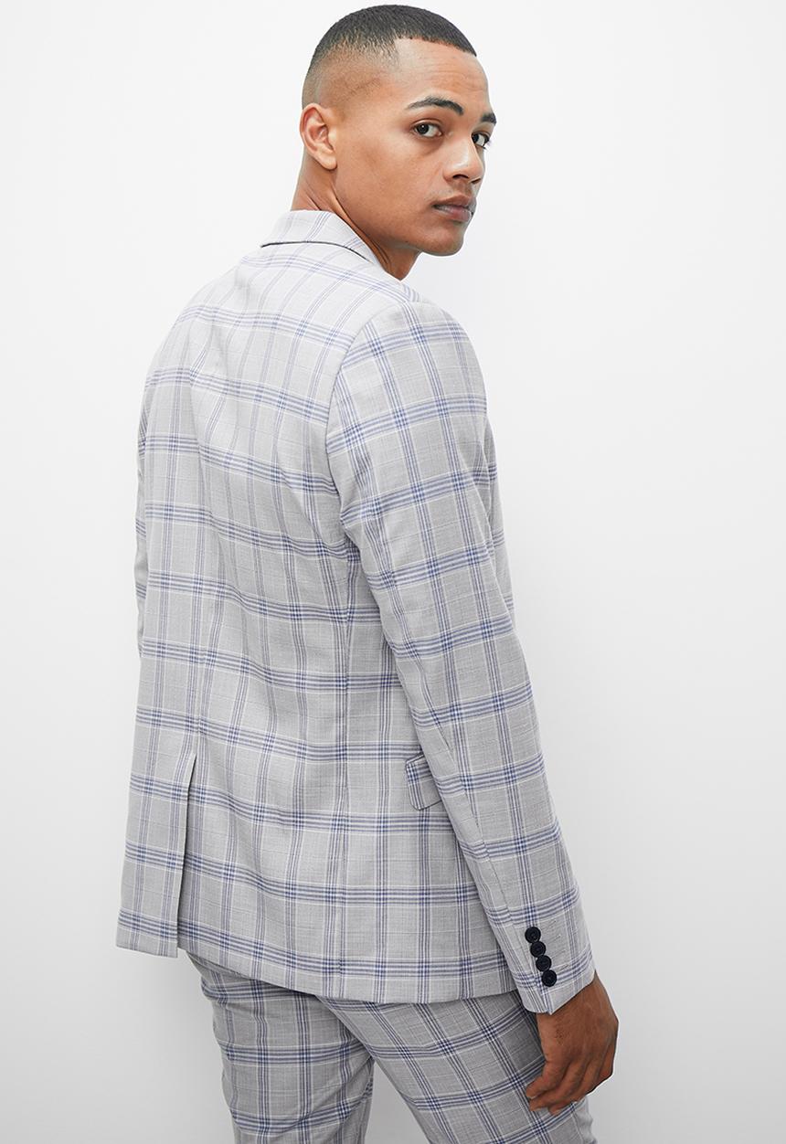 Superbalist - Soho slim fit blazer - grey check