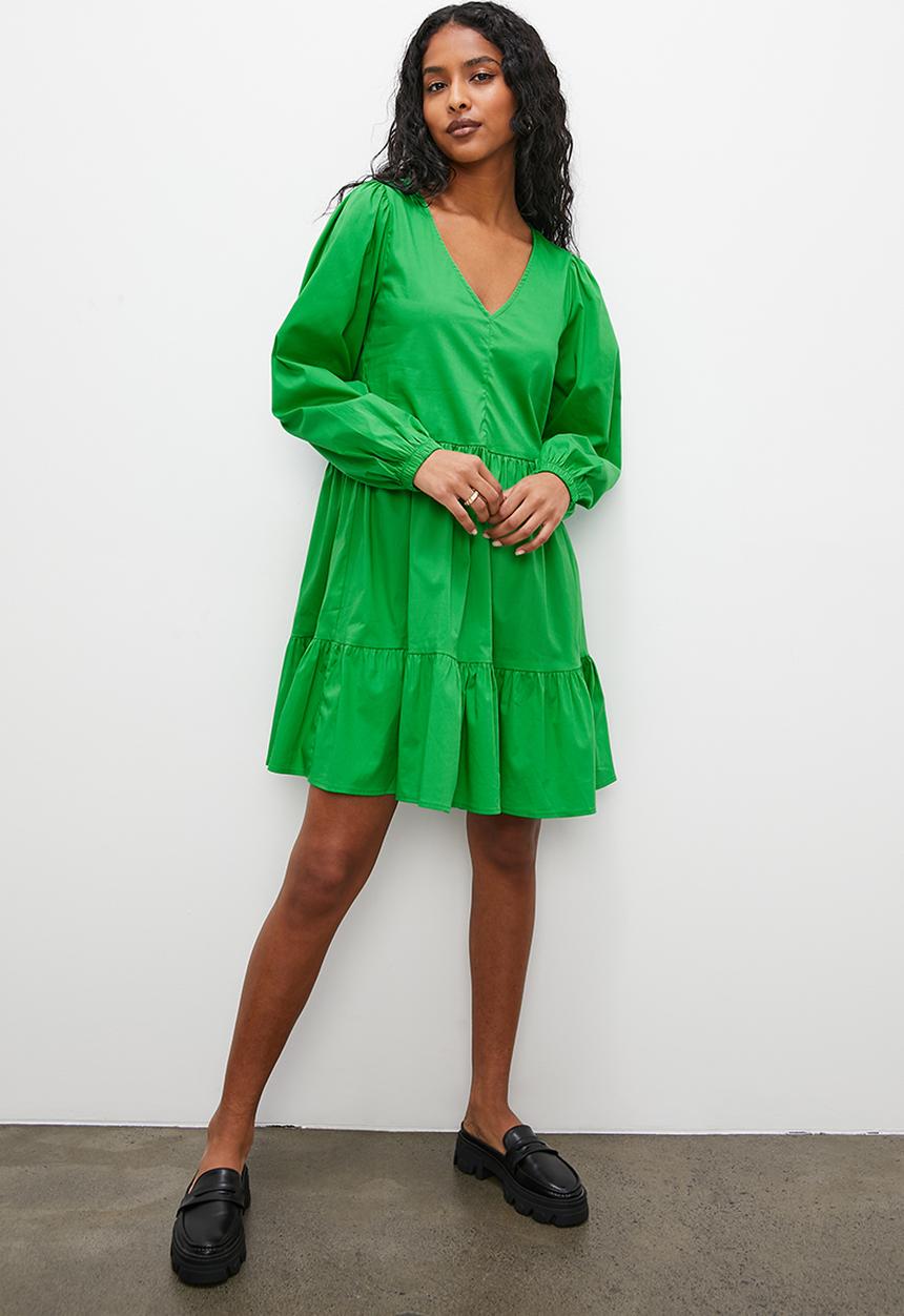 Superbalist - Short tiered dress - bright green