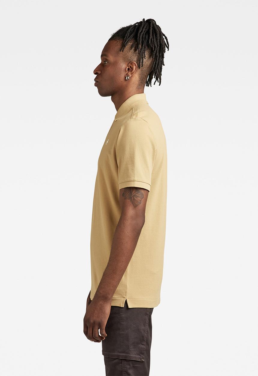 G-STAR - Dunda slim polo short sleeve - beige