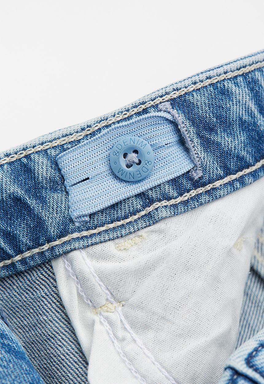 H&M - Wide high jeans - denim blue