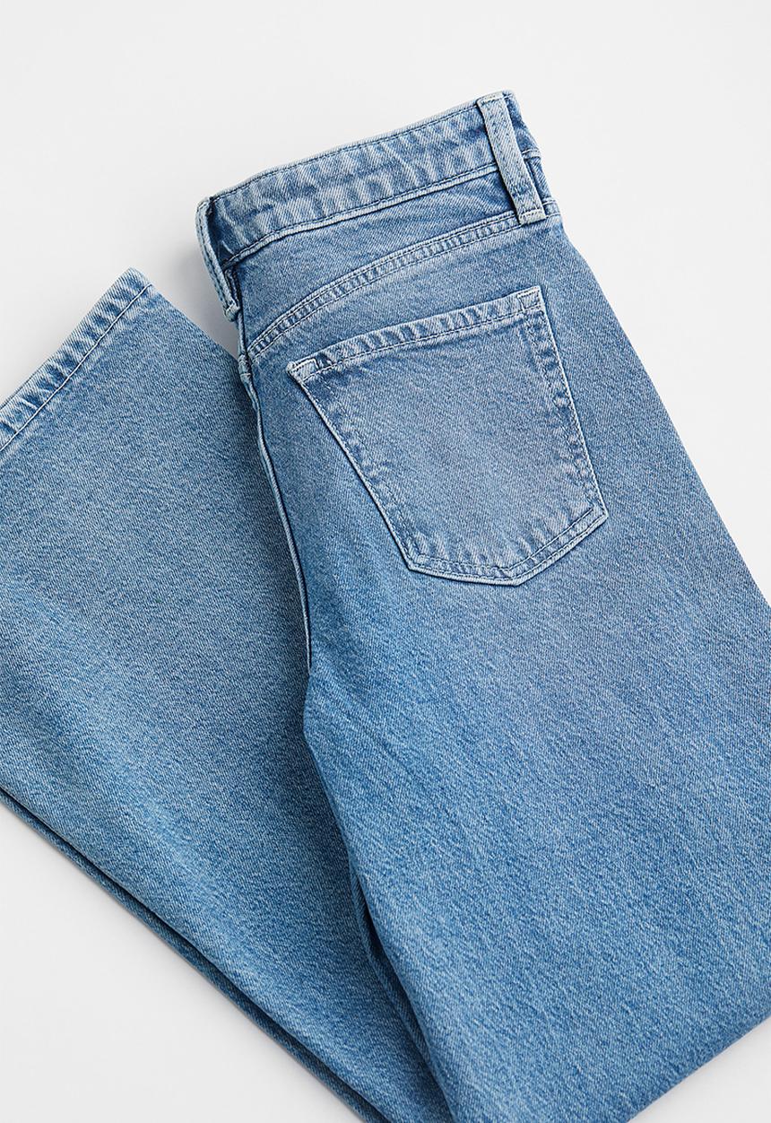 H&M - Wide high jeans - denim blue