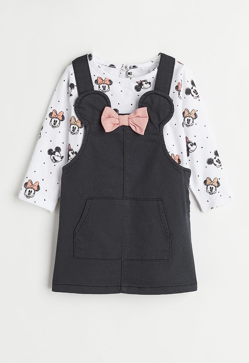 H&M - 2 Piece cotton set - black/minnie mouse
