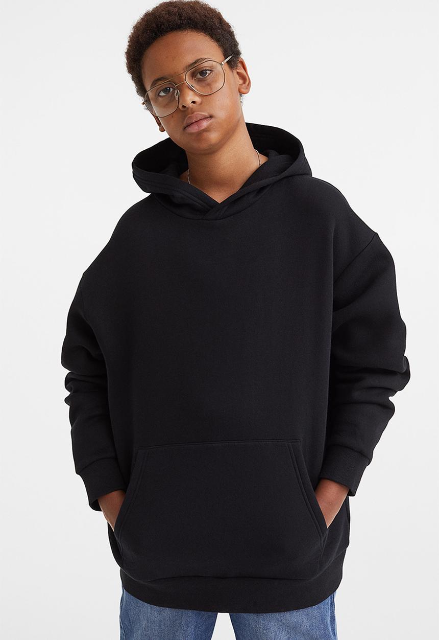 H&M - Oversized hoodie - black