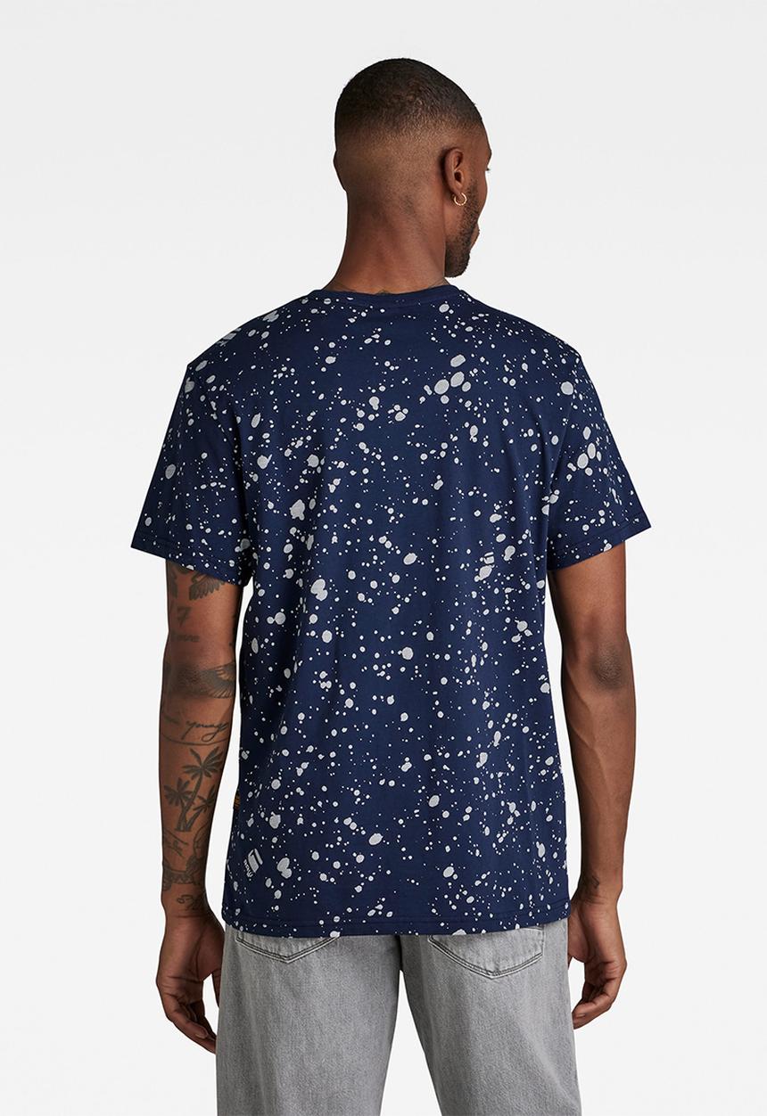 G-STAR - 8 aop raw. drip - sartho blue splatter spots