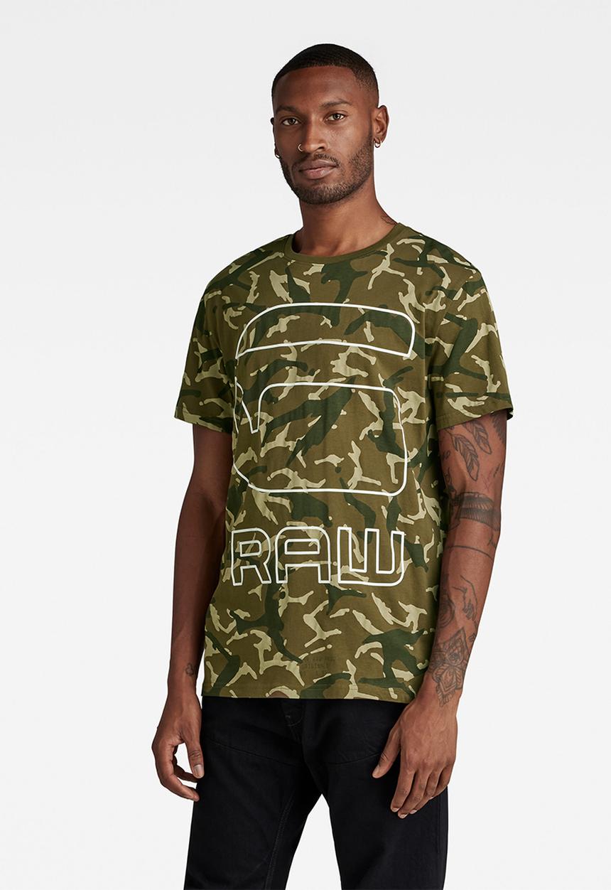 G-STAR - 9 aop camo g - wild olive camo paint