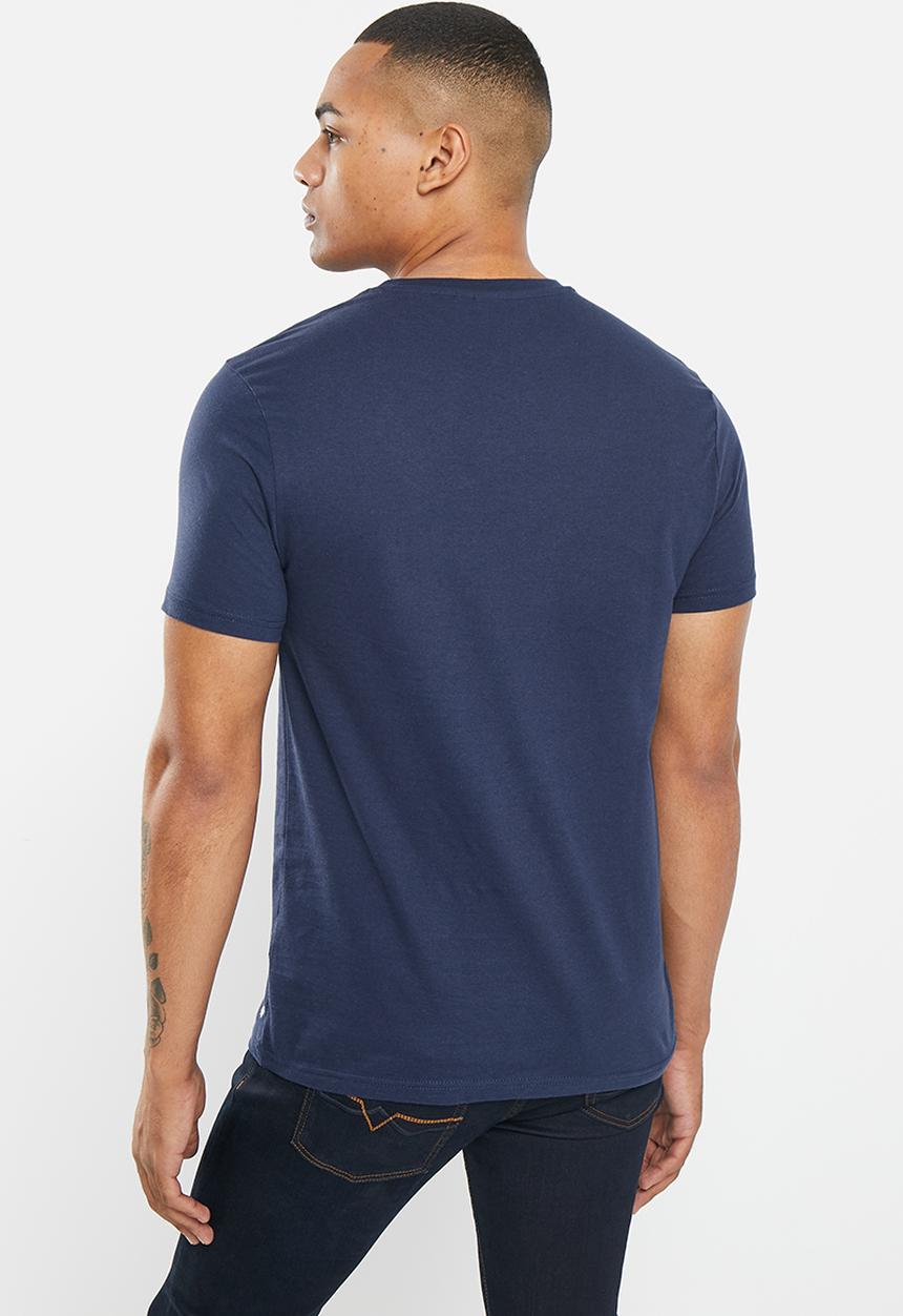 POLO - Men logo transfer tee  - navy