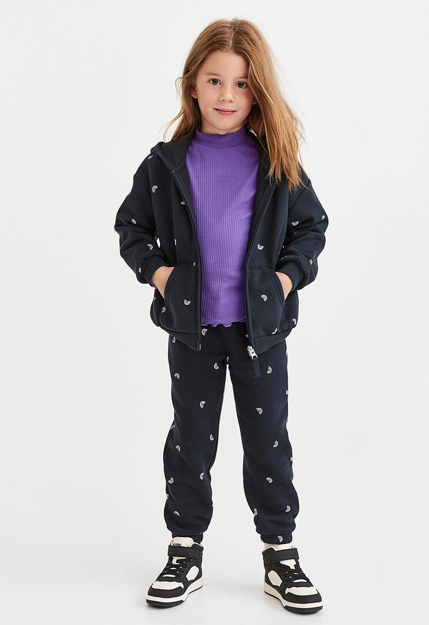H&M - Joggers - black/rainbows