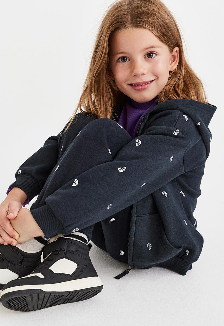 H&M - Joggers - black/rainbows
