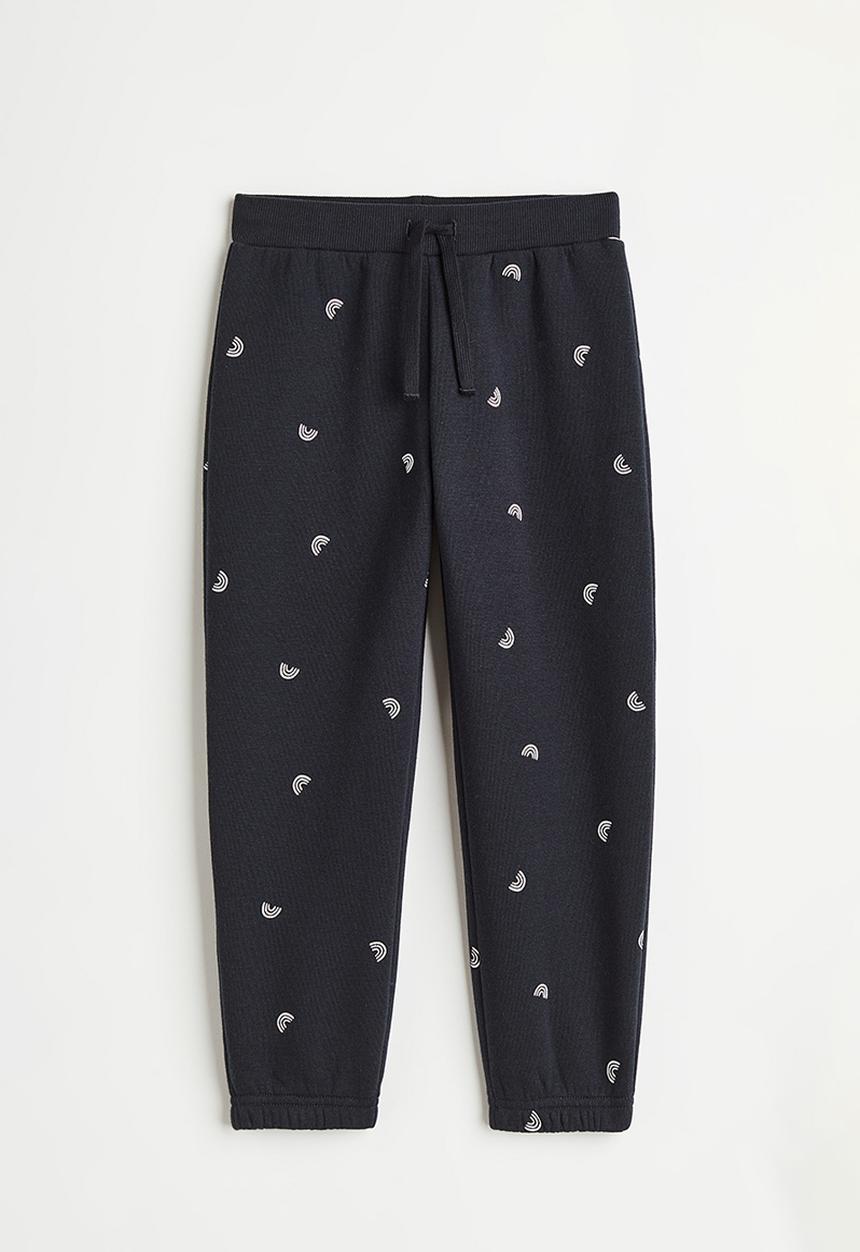H&M - Joggers - black/rainbows
