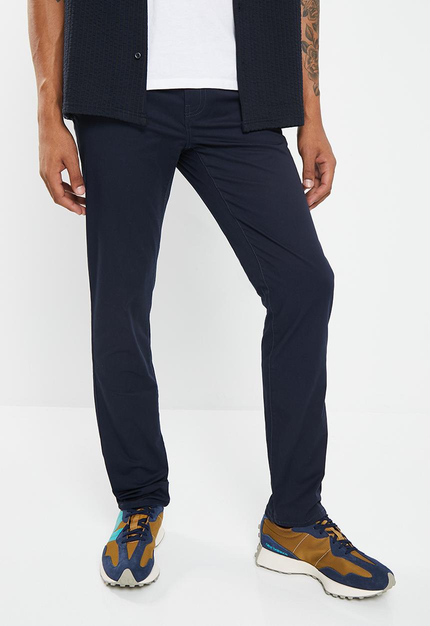 GUESS - Stretch twill slim chino - midnight navy