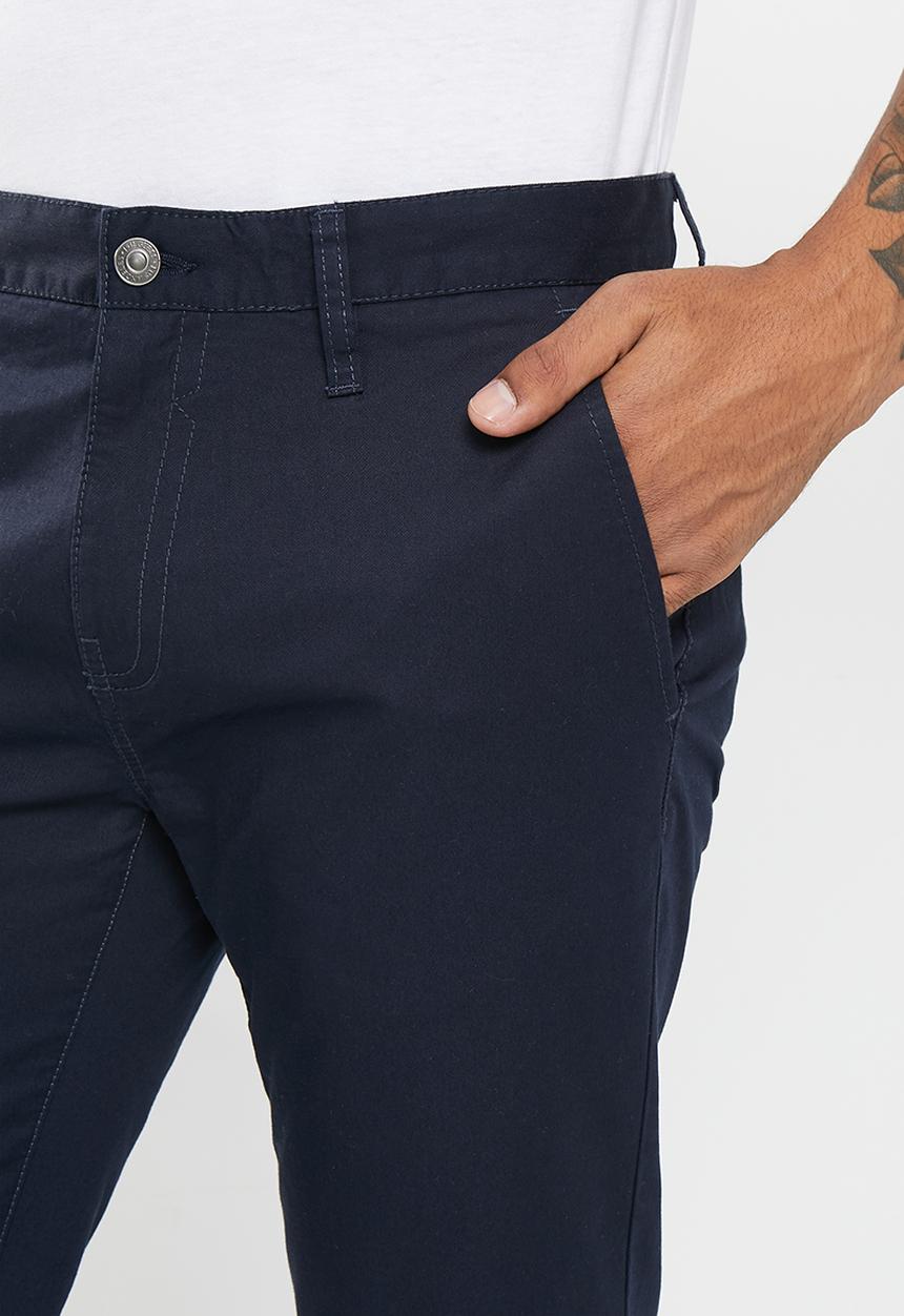 GUESS - Stretch twill slim chino - midnight navy