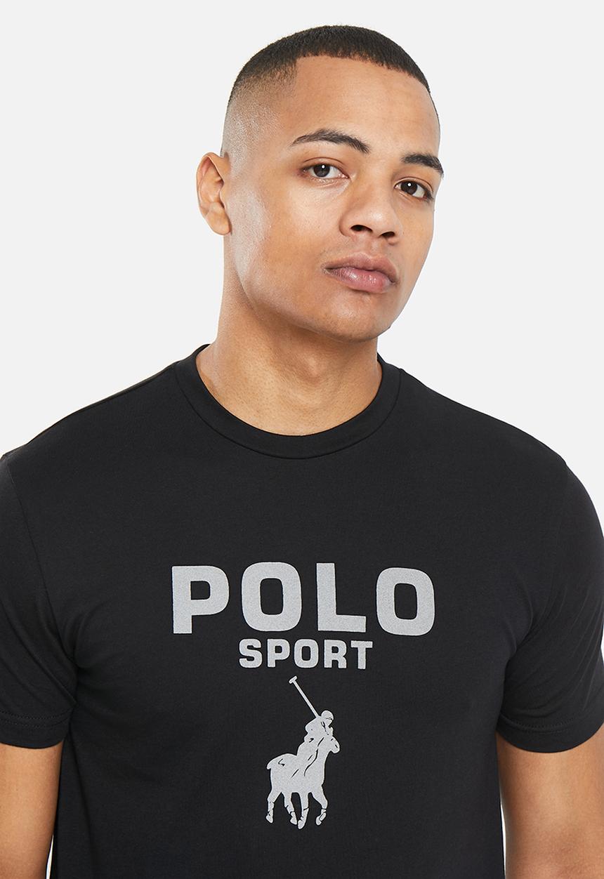 POLO - Men sport sakhe reflective tee - black