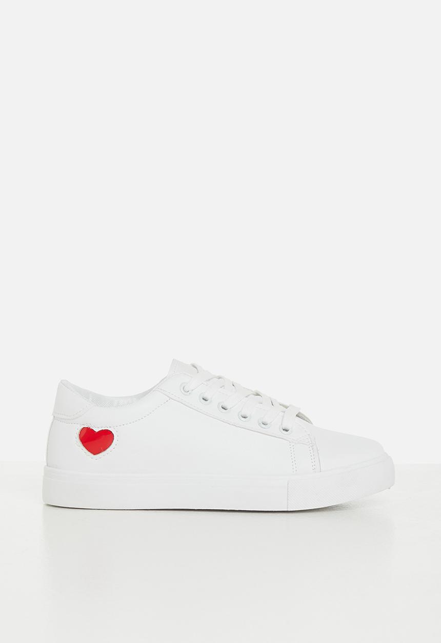 Pop Candy - Sneaker with heart - white