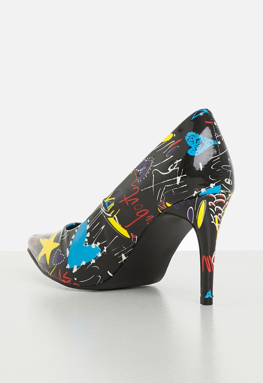 Superbalist - Cory print closed back court - black