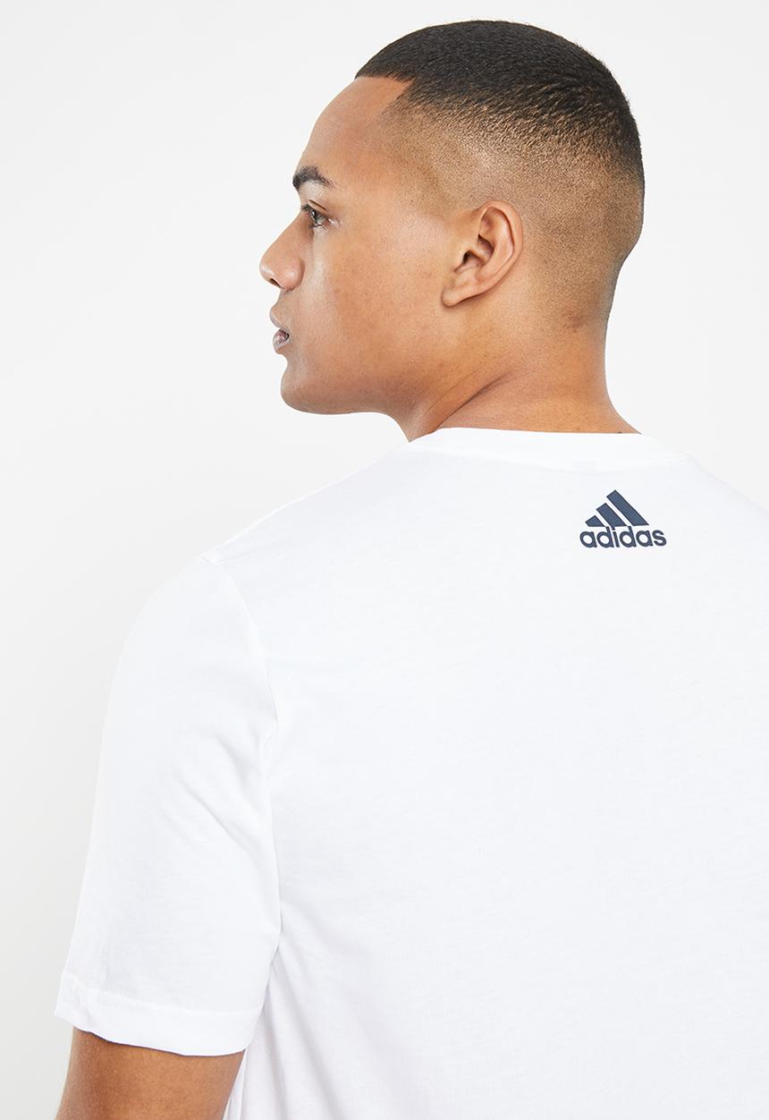 adidas Performance - D2m logo tee - white