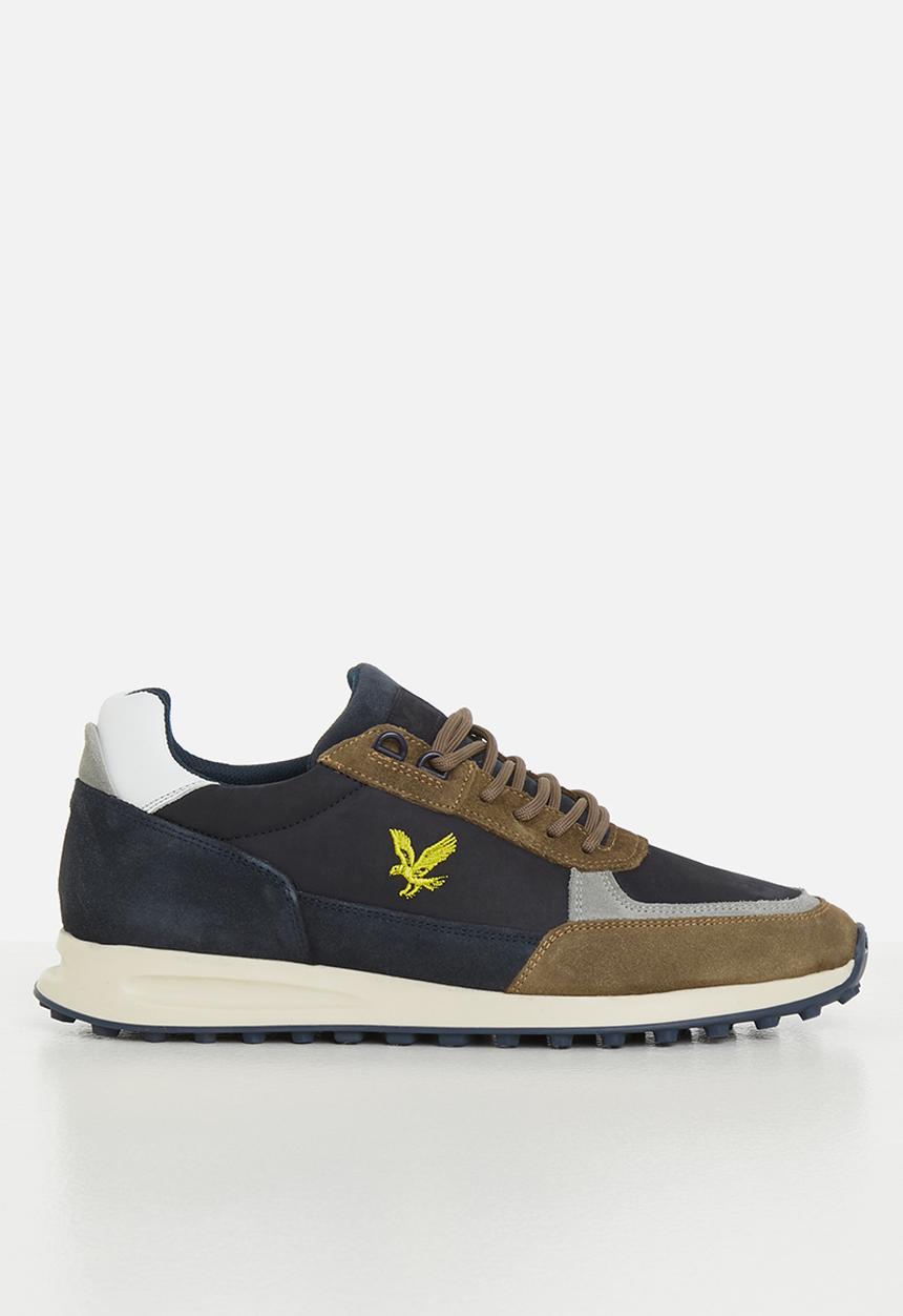 Lyle & Scott - Alder leather - sand/navy