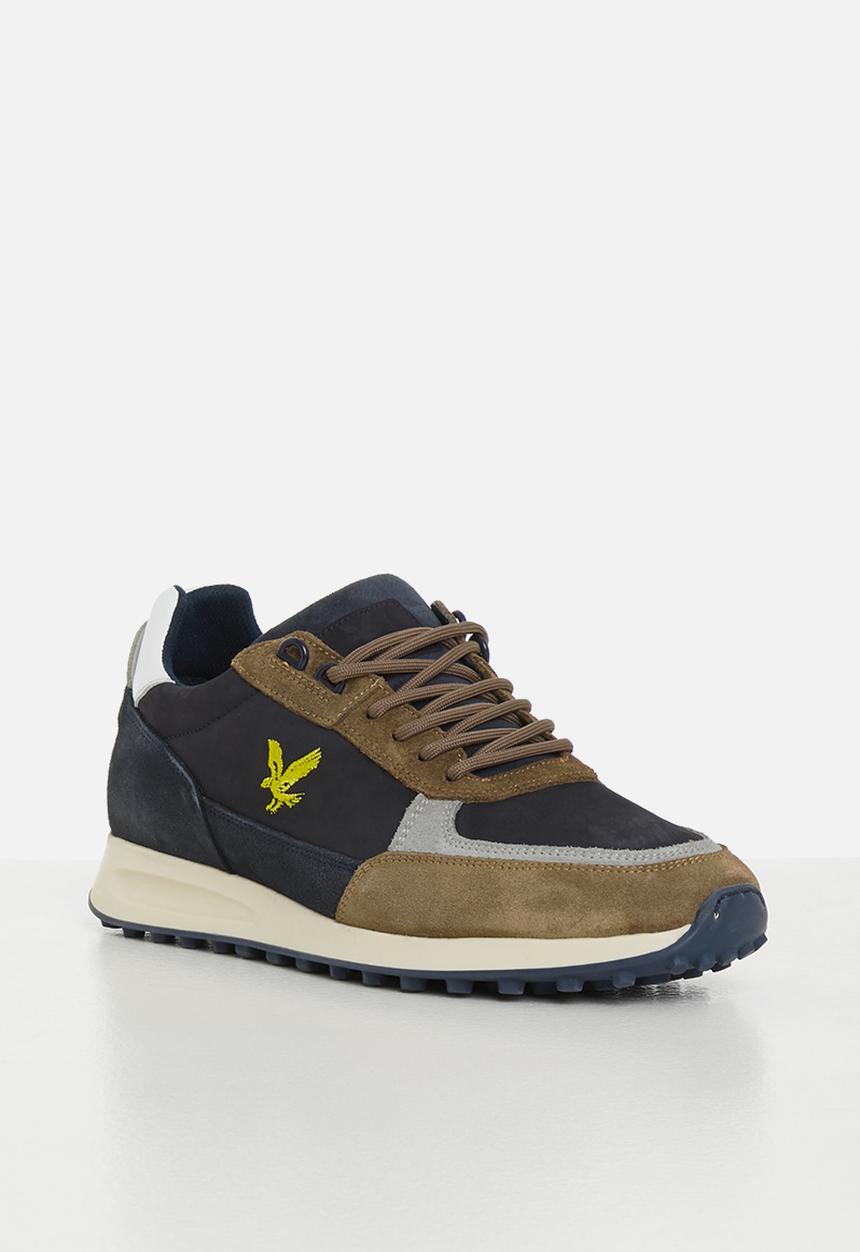 Lyle & Scott - Alder leather - sand/navy