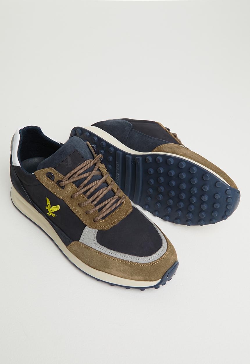 Lyle & Scott - Alder leather - sand/navy
