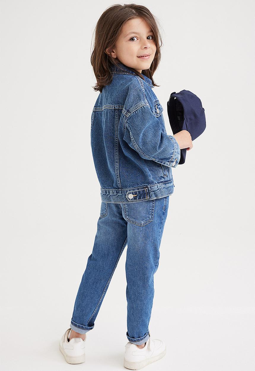 H&M - Superstretch relaxed tapered fit jeans - denim blue