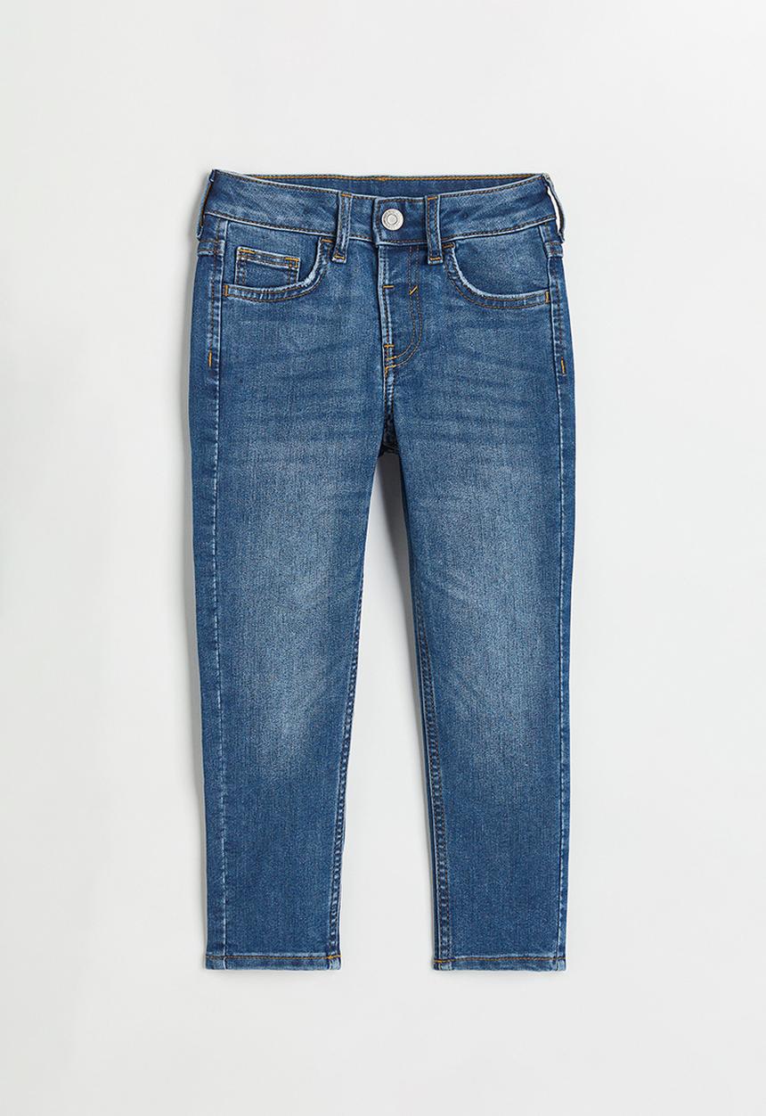 H&M - Superstretch relaxed tapered fit jeans - denim blue
