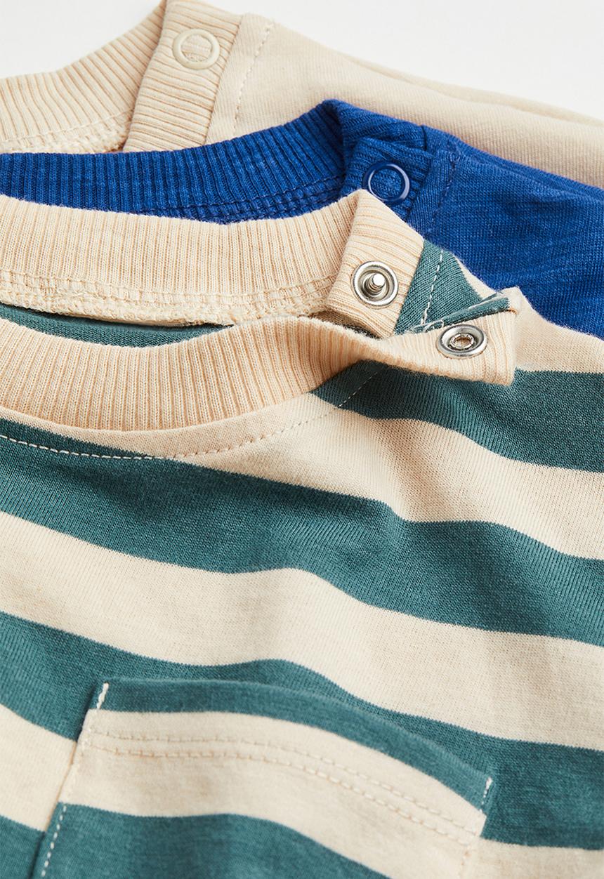 H&M - 3 Pack cotton jersey tops - multi