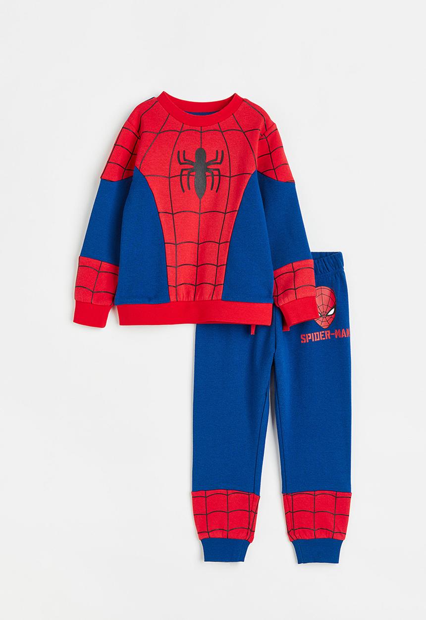 H&M - 2 Piece printed set - blue/spider-man