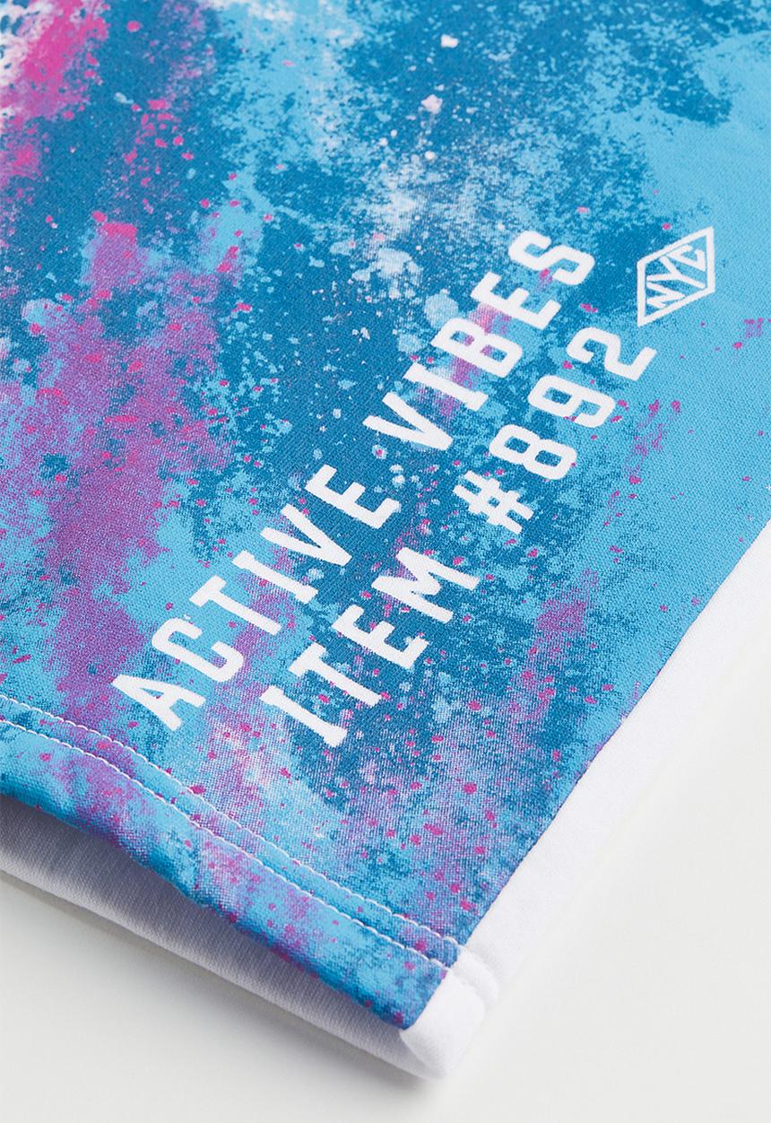H&M - Printed hoodie - white/blue