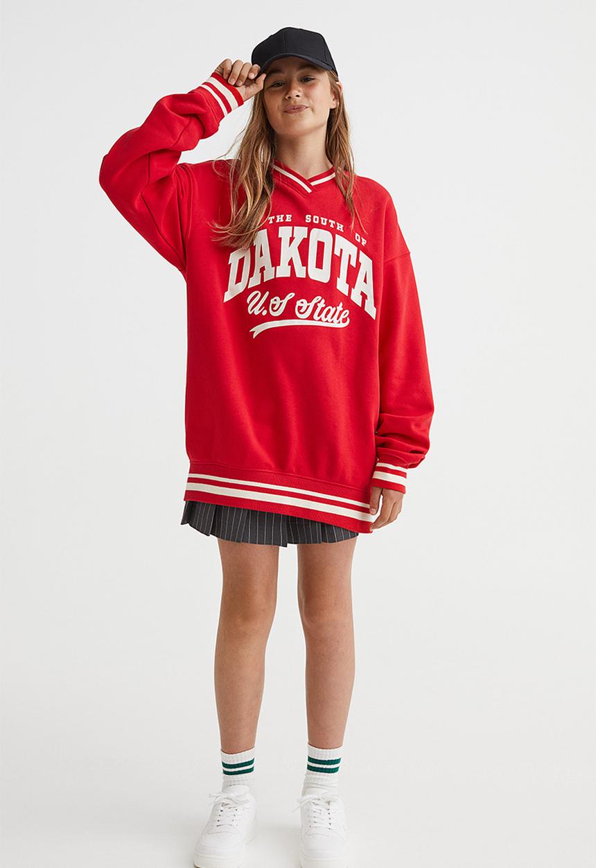 H&M - Oversized sweatshirt - red/dakota